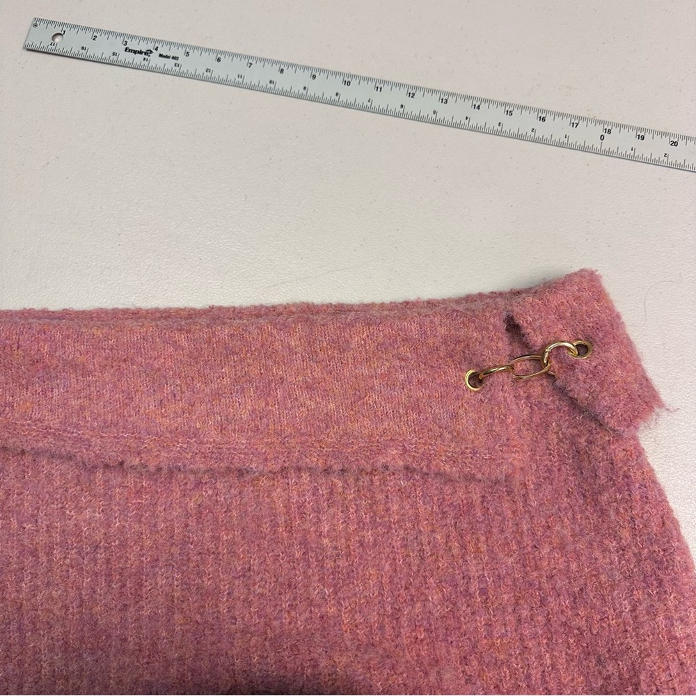 Wild Fable Wool Blend‎ Textured Pink Mini Skirt - Picture 4 of 6